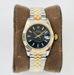 VRS Factory Replica Rolex Datejust 31mm Watch Two Tone Gold Black Dial